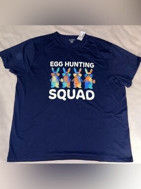 The Children's Place Navy 'Egg Hunting Squad' Bunny Graphic Tee